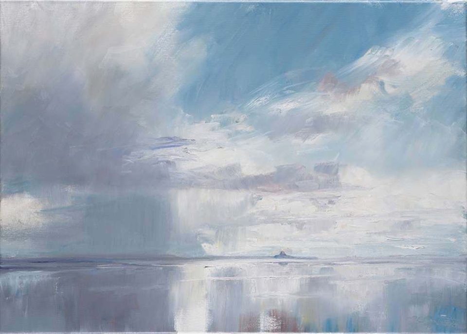 Spiegelnde Nordsee – Öl auf Leinwand, 2022, 50 × 70 cm, Frauke Gloyer
