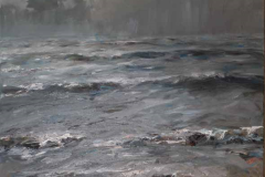 Nordsee bei Sturm, Öl/Lw, 2020, 60 × 80 cm