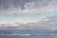 Blaue Ostsee, Öl/Lw, 2014, 50cm x 70cm